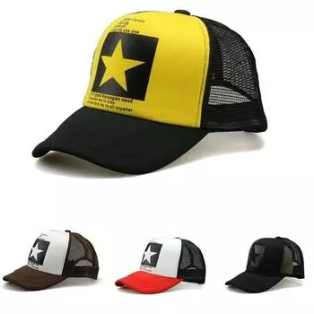Шляпа Мужские летние бейсбольные кепки Женская мода Snapback Хип-хоп Спортивная кепка Gorras чёрный