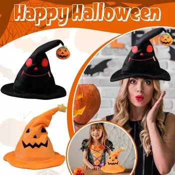 Шляпа на Хэллоуин Маленькая шляпа дьявола Милый реквизит Украшения Плюшевая игрушка One Size чёрный