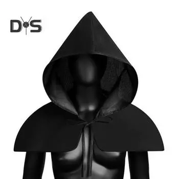 Шляпа на Хэллоуин в стиле ретро-стимпанк, косплей-шляпа, на шнуровке, шапка-шаль, колдунья, ролевая игра, дом с привидениями, карнавальный костюм для вечеринки чёрный