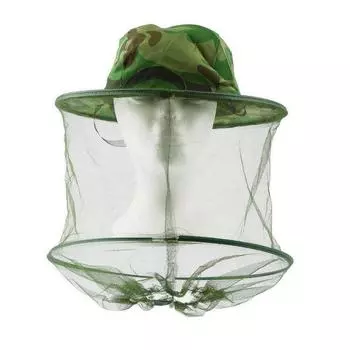 Шляпа насекомое пчела сопротивление комаров сетка для защиты головы от насекомых шляпа от солнца зелёный