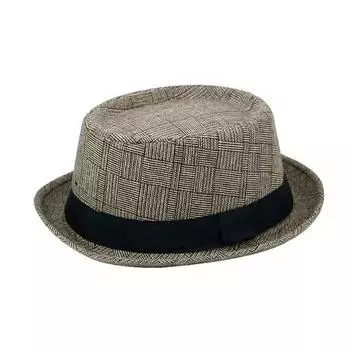 Шляпа Новая британская французская клетчатая мужская ретро шляпа весна и осень вогнуто-выпуклая верхняя модная джазовая шляпа хаки