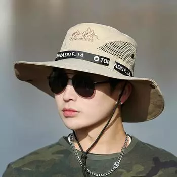 Шляпа новая мужская шляпа-цилиндр для альпинизма, солнцезащитная шляпа для защиты от солнца, британская шляпа джентльмена, ковбойская шляпа в стиле вестерн оптом One Size