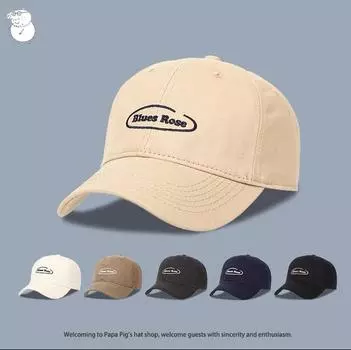 Шляпа новая весенне-летняя модная бейсболка с женским лицом, маленькая вышивка, студенческая пара, кепка в стиле Майяра Adjustable 54-58cm