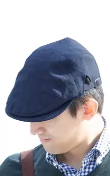 Шляпа Охотничья шляпа Берет Шляпа Модный аксессуар Сделано в Японии Японская одежда Индиго Хурма Шибу Окрашенный Новый Боковой регулятор Киото [creareki] Мужская Мужская