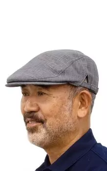 Шляпа Охотничья шляпа Берет Модный аксессуар Сделано в Японии Чернила Bincho Окрашенный в уголь Новый Боковой регулятор Kyoto [creareki] Мужская Мужская ASB-012 (М_58см)