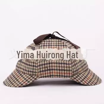 Шляпа охотника на оленей в стиле Шерлока Холмса — для взрослых и детей, вдохновленная Бенедиктом Камбербэтчем и речным богом Лянь Хуацином M (58-59cm)