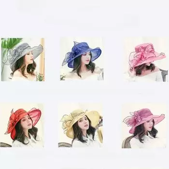 Шляпа от солнца Женская шляпа от солнца Защита от солнца УФ-защита Летняя шляпа Марлевая кепка Пляжная шляпа