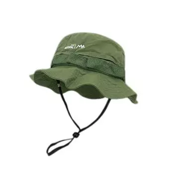 Шляпа рыбака с завязками на шнурке, женская летняя, дышащая, солнцезащитная, ковбойская шляпа в стиле вестерн, для альпинизма, рыбалки, мужская, для прилива M56-58cm чёрный