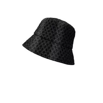 Шляпа рыболова для женщин, дизайнерская брендовая шляпа, летняя дорожная пляжная шляпа, женская модная шляпа от солнца One Size чёрный
