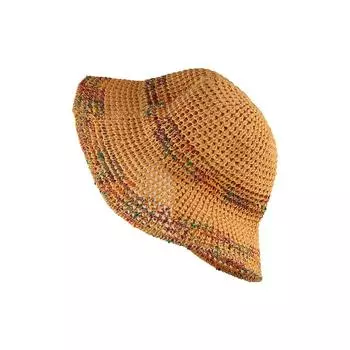 Шляпа рыболова в стиле бохо с защитой от ультрафиолета, соломенная кепка, элегантная соломенная шляпа Lafite, пляжная бежевый