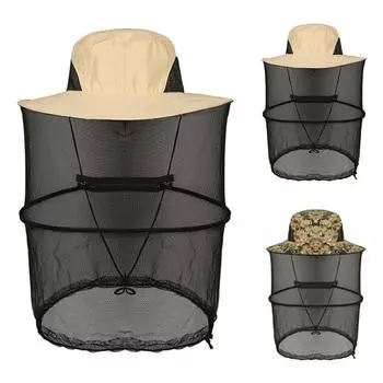 Шляпа с москитной сеткой, защита от солнца на 360 градусов, шляпа от солнца с сеткой, шляпа-щитник для пчел, для походов, кемпинга, садоводства