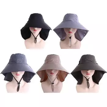 Шляпа с широкими полями и защитой от ультрафиолета, широкополая шляпа с защитой от солнца, шляпа для рыбака, летняя кепка от солнца армия зеленый