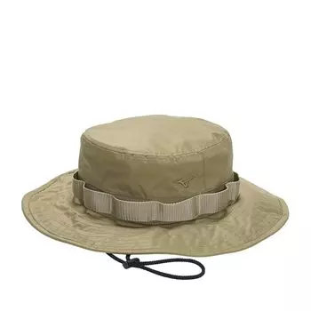 Шляпа-сафари Aqua Block, солнцезащитный козырек, водоотталкивающая, для скалолазания на открытом воздухе, унисекс B2JWB002, бежевый цвет водорослей [Mizuno], встроенная