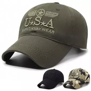 Шляпа Весенняя мода Повседневная универсальная шляпа с плоским верхом Мужская шляпа Весенне-осенняя камуфляжная мужская шляпа Женская трендовая брендовая шляпа с язычком утки Adjustable