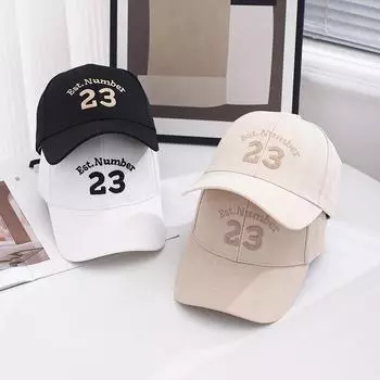 Шляпа Весна и Осень Женская Новая Жесткая Верхняя Модная Мужская Кепка Универсальная Повседневная Бейсболка с Буквой Shade Лето One size