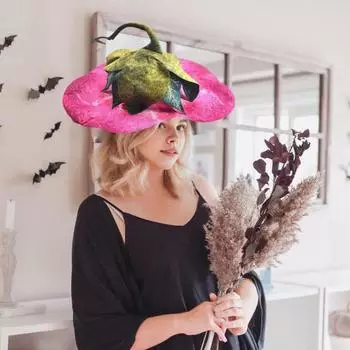 Шляпа в виде цветка Morning Glory, дышащий костюм для косплея на Хэллоуин, реквизит для сценического представления на вечеринку