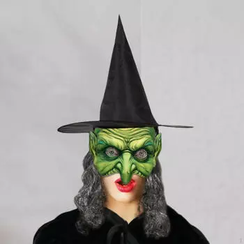 Шляпа ведьмы на Хэллоуин с широкими полями и заостренными краями для фотореквизита, маскарада