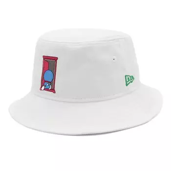 Шляпа-ведро для гольфа Doraemon Collaboration White GF BUCKET01 DORAEMON DOOR GPGF WHI [New Era] M/L белый