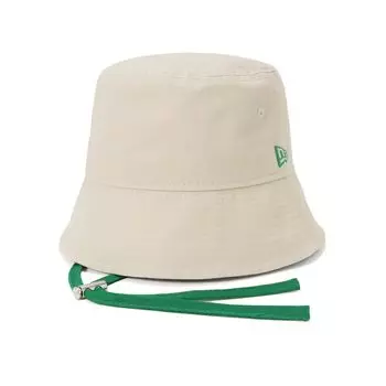 Шляпа-ведро со шнурком, однотонная, каменная, BUCKET01 SB, РЕМЕШОК ДЛЯ ШНУРА STO KGRN 14388494 NER36C4819 [New Era] S/M