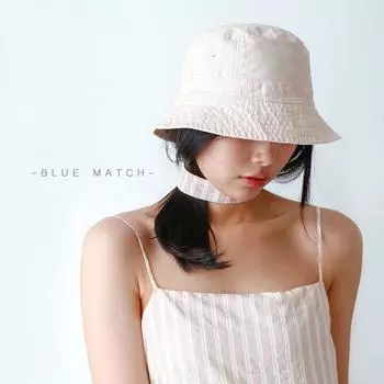 Шляпа-ведро в стиле ретро из хлопка с короткими полями, вышитый дизайн, повседневная универсальная шляпа для пары M56-58cm