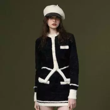 Шляпа винтажная теплая шерстяная восьмиугольная весенняя шапка осень-зима классическая французская чёрный