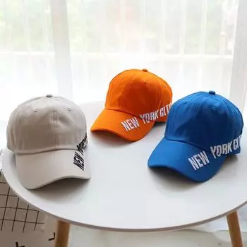 Шляпа Женская кепка Универсальная модная кепка Бейсболка с вышитым алфавитом Нишевая модная уличная хипстерская защита от солнца M56-58cm синий