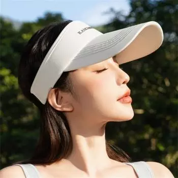 Шляпа женская летняя пустая шляпа-цилиндр универсальная солнцезащитная шляпа для бега на открытом воздухе безголовая бейсбольная кепка с утиным язычком One size