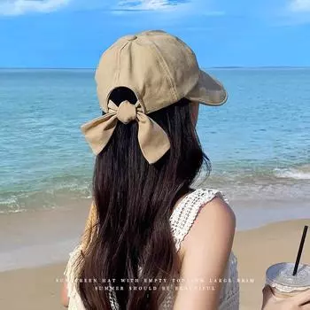 Шляпа женская летняя с большими полями для велоспорта, защита лица от солнца, модная шляпа с защитой от ультрафиолета для маленького лица M56-58cm хаки