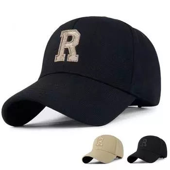 Шляпа женская летняя солнцезащитная кепка с козырьком R Label универсальная солнцезащитная кепка модная корейский стиль солнцезащитная бейсболка для мужчин