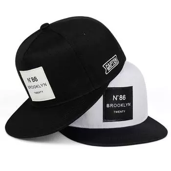 Шляпа женская модная хлопковая бейсболка мужские шляпы Snapback в стиле хип-хоп чёрный