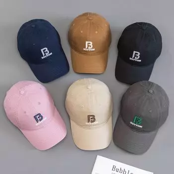 Шляпа женская модная универсальная бейсболка ins ветер корейская весенне-летняя уличная трендовая шляпа с утиным язычком мужская шляпа от солнца M(54-60cm) чёрный