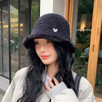 Шляпа женская плюшевая шляпа для отдыха на природе повседневная дорожная шляпа One size