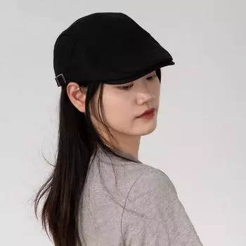 Шляпа женская ретро литературный стиль шляпа вперед большая окружность головы шляпа художника показывающая лицо утиный язык шляпа газетчика однотонный берет