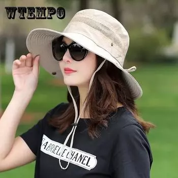 Шляпа женская солнцезащитная шляпа уличная защита от ультрафиолета шляпа от солнца шляпа с большими полями пляжная шляпа one size кофейный