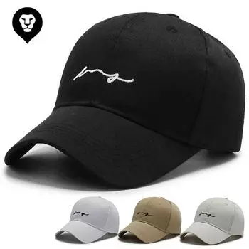 Шляпа женская, весенне-летняя бейсболка в иностранном стиле, женская корейская версия, с изображением лица, маленькая японская повседневная солнцезащитная кепка с изогнутыми полями, мужская кепка с буквами Adjustable хаки