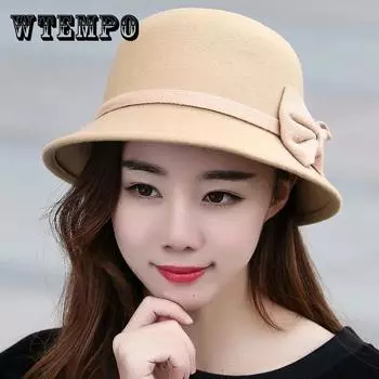 Шляпа женская весенне-осенняя модная шляпа Fedora, элегантная ретро-британская шляпа с большими полями one size малиновый
