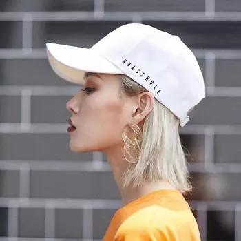 Шляпа женская весна лето корейская версия уличной кепки белая модная повседневная бейсболка хипстерская козырек Instagram 57Cm adjustable