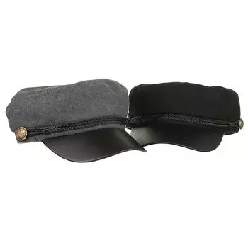 Шляпная промышленность осень и зима новинки ПУ сращивание тесьма берет R one size fits all чёрный