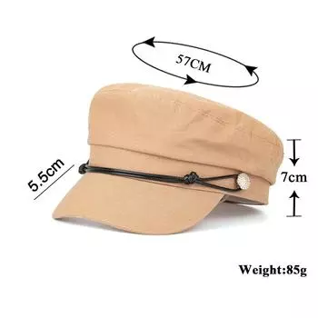 Шляпная промышленность осень и зима новый монохромный полиэстер хлопок берет R one size fits all хаки