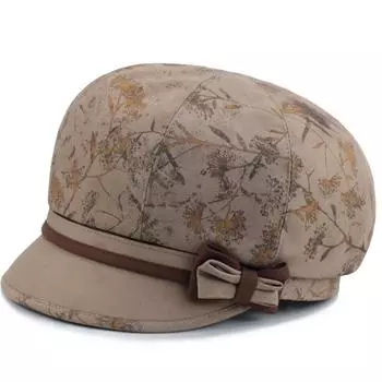 Шляпы для пожилых людей среднего возраста, женские, весна-осень, шляпы с язычком для мам, тонкие модели, повседневные, для бабушек, осенние, солнечные, для пожилых женщин, тканевые шляпы one size