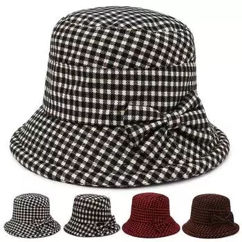 Шляпы для женщин, модные весенние и летние, шляпы-тазики для людей среднего и пожилого возраста, клетчатые шляпы для женщин-рыбаков, шляпы, открывающие лицо, маленькие one size fits all