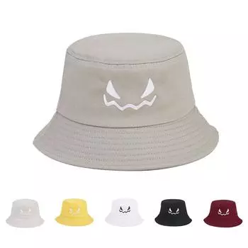 Шляпы на Хэллоуин для мужчин и женщин, вышитые двухсторонние панамы, шляпы от солнца One Size винный