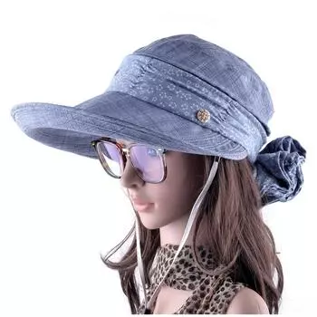 Шляпы от солнца с защитой лица и шеи для женщин, летние кепки с широкими полями и козырьком, пляжная кепка с защитой от ультрафиолета на открытом воздухе 56-58cm хаки