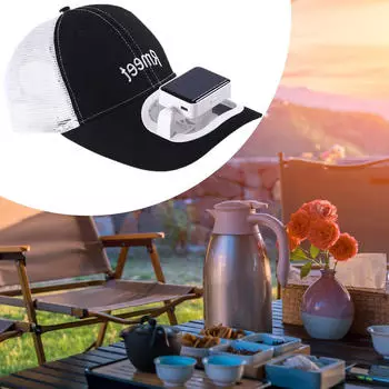 Шляпы с солнцезащитным козырьком и регулируемой шляпой с вентилятором, встроенные для пеших прогулок на велосипеде синий