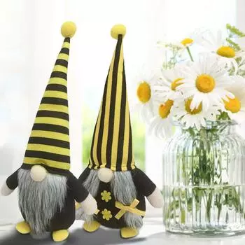 Шмель Полосатый Гном Скандинавский Томте Шведская Медоносная Пчела Эльфы Дома