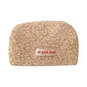 Shmere Сумка-карандаш Чехол Плюшевая сумка-карандаш Сумка на молнии Сумка для хранения макияжа розовый