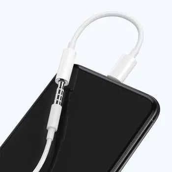 Шнур аудиоадаптера Удобная стабильная поддержка сигнала для IOS 10.3 и выше Кабель аудиоконвертера для разъема адаптера Apple Jack на аудио AUX 3,5 мм белый