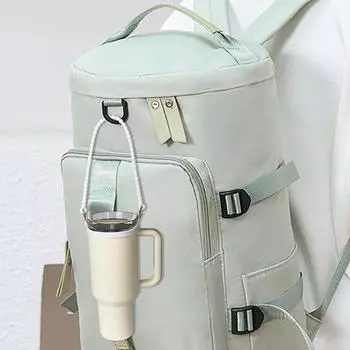 Шнур для бутылки с водой, мягкий выдвижной держатель для бутылки с водой, портативный пластиковый держатель для переноски стаканов для воды для кемпинга