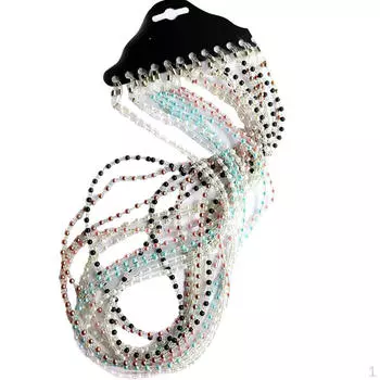 Шнур для очков с жемчужными бусинами, стеклянные очки для чтения, держатель цепочки для очков, упаковка из 12 шт.