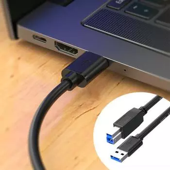 Шнур сканера Удобный драйвер высокой четкости Бесплатный шнур принтера USB 3.0 A to B Кабель принтера Шнур сканера Аксессуары для принтера 1M